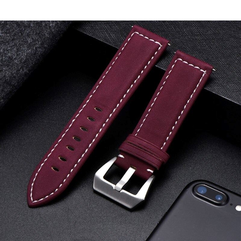 Universal Handmade Retro Leather Watch Straps - Compatible with most models - Image 3