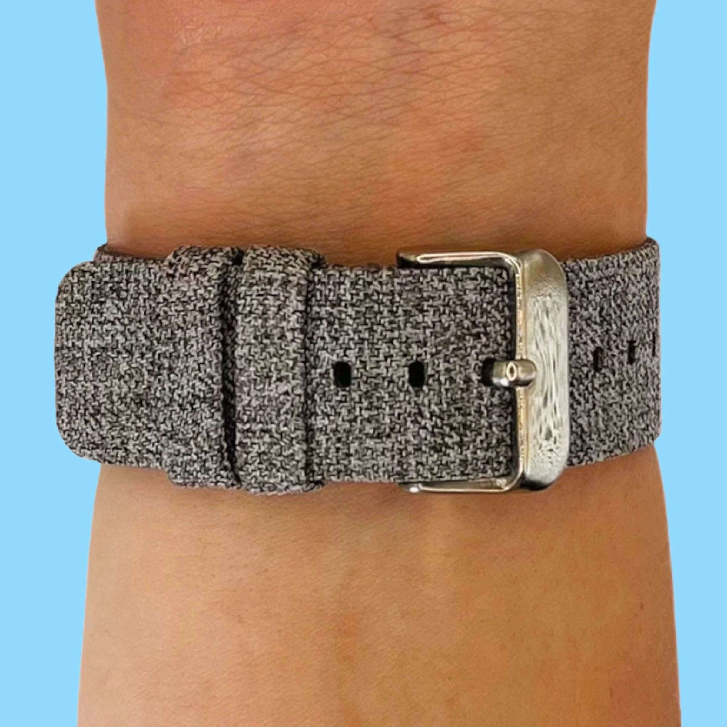 Replacement Canvas Watch Strap compatible with the Fitbit Versa, Versa Lite & Versa 2 - Image 13