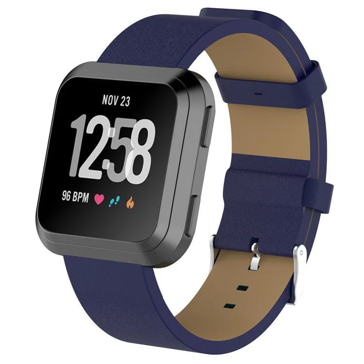 Replacement Leather Watch Band Compatible with the Fitbit Versa - Image 3