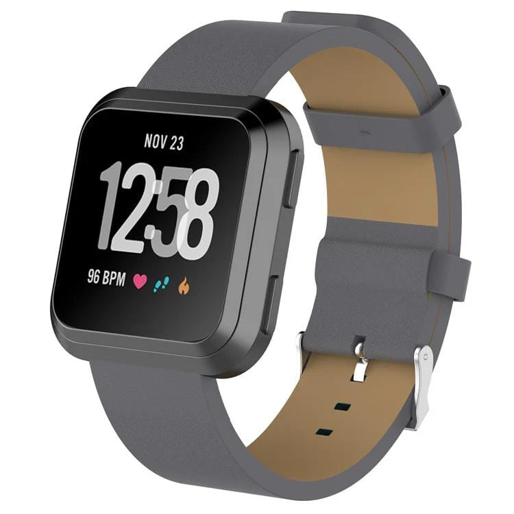Replacement Leather Watch Band Compatible with the Fitbit Versa - Image 5
