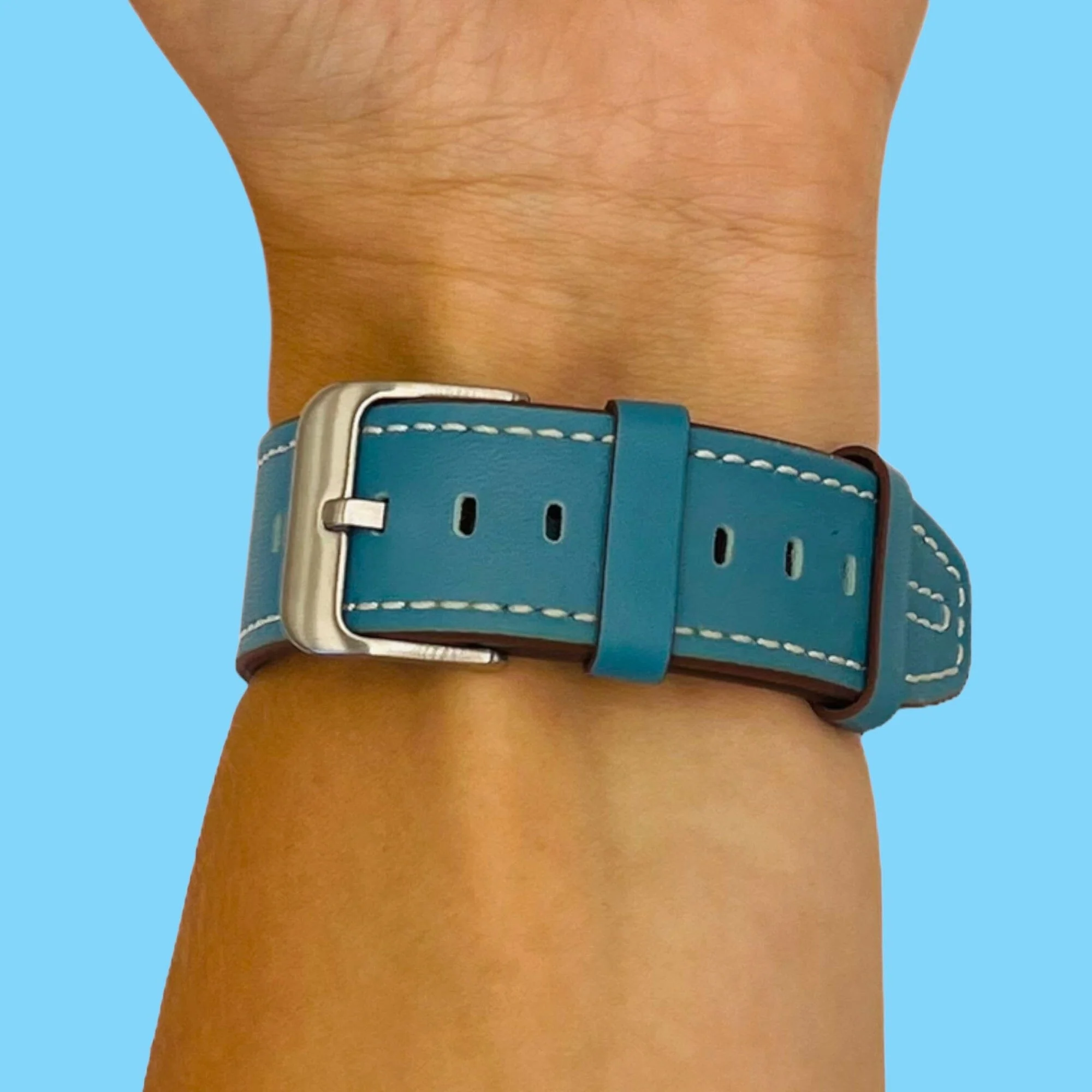Replacement Leather Watch Straps Compatible with the Fitbit Charge 3 - Image 10