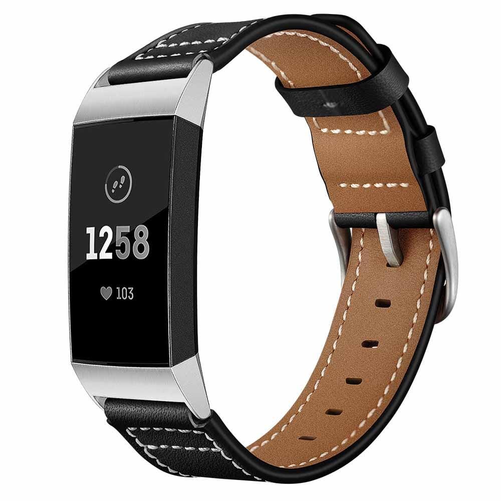 Replacement Leather Watch Straps Compatible with the Fitbit Charge 3 - Image 11