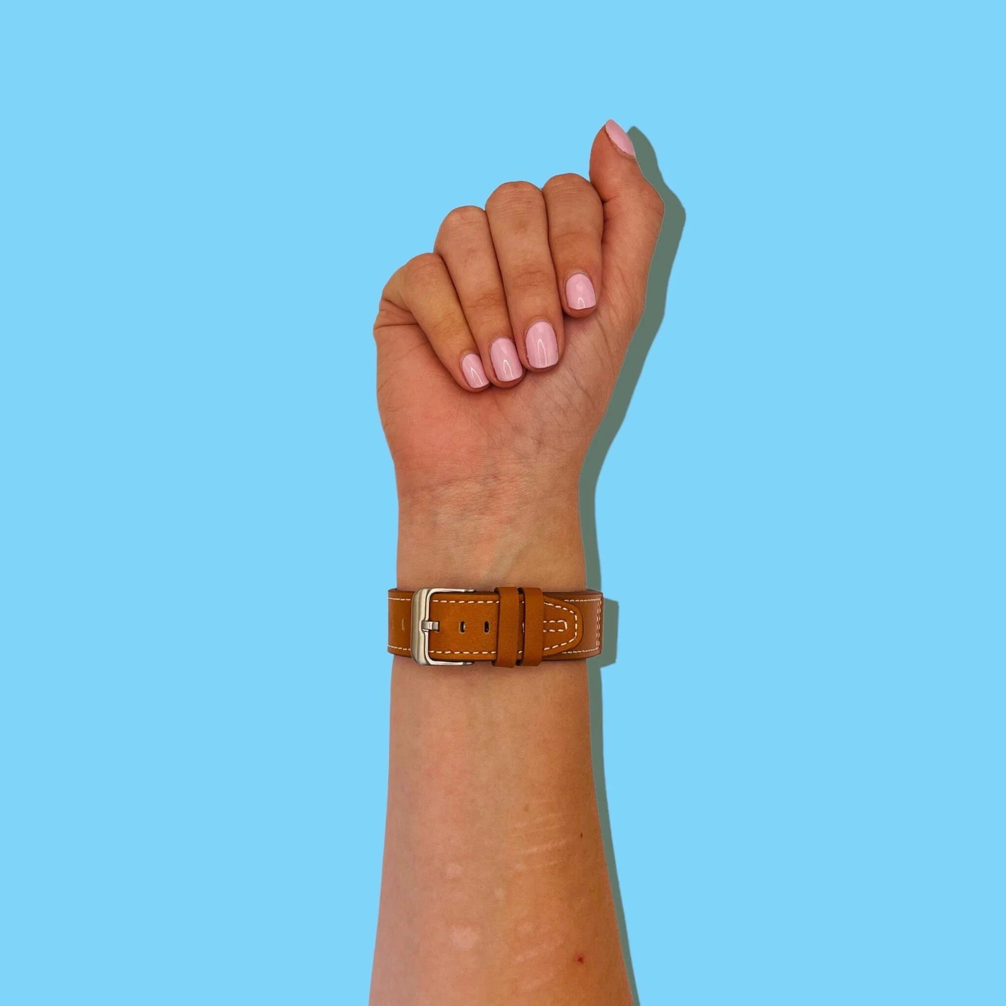 Replacement Leather Watch Straps Compatible with the Fitbit Charge 3 - Image 12