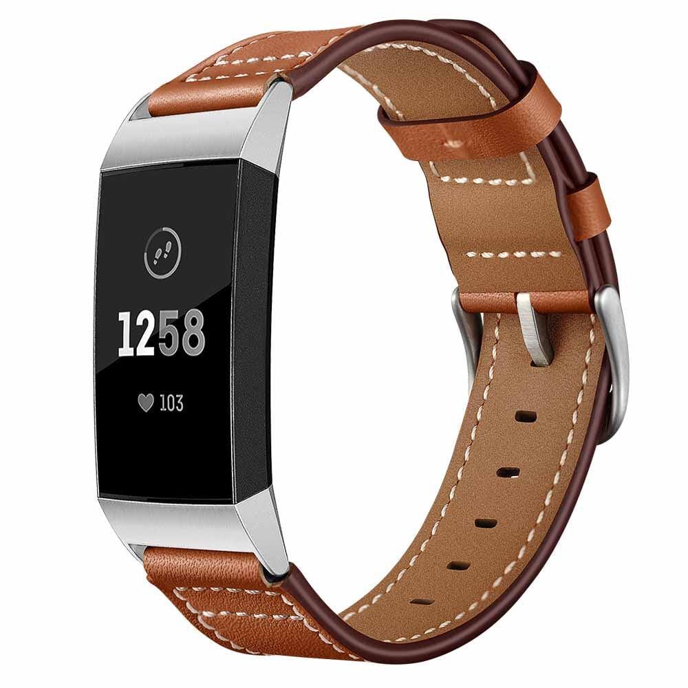 Replacement Leather Watch Straps Compatible with the Fitbit Charge 3 - Image 6