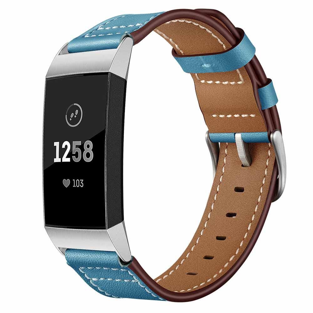 Replacement Leather Watch Straps Compatible with the Fitbit Charge 3 - Image 7