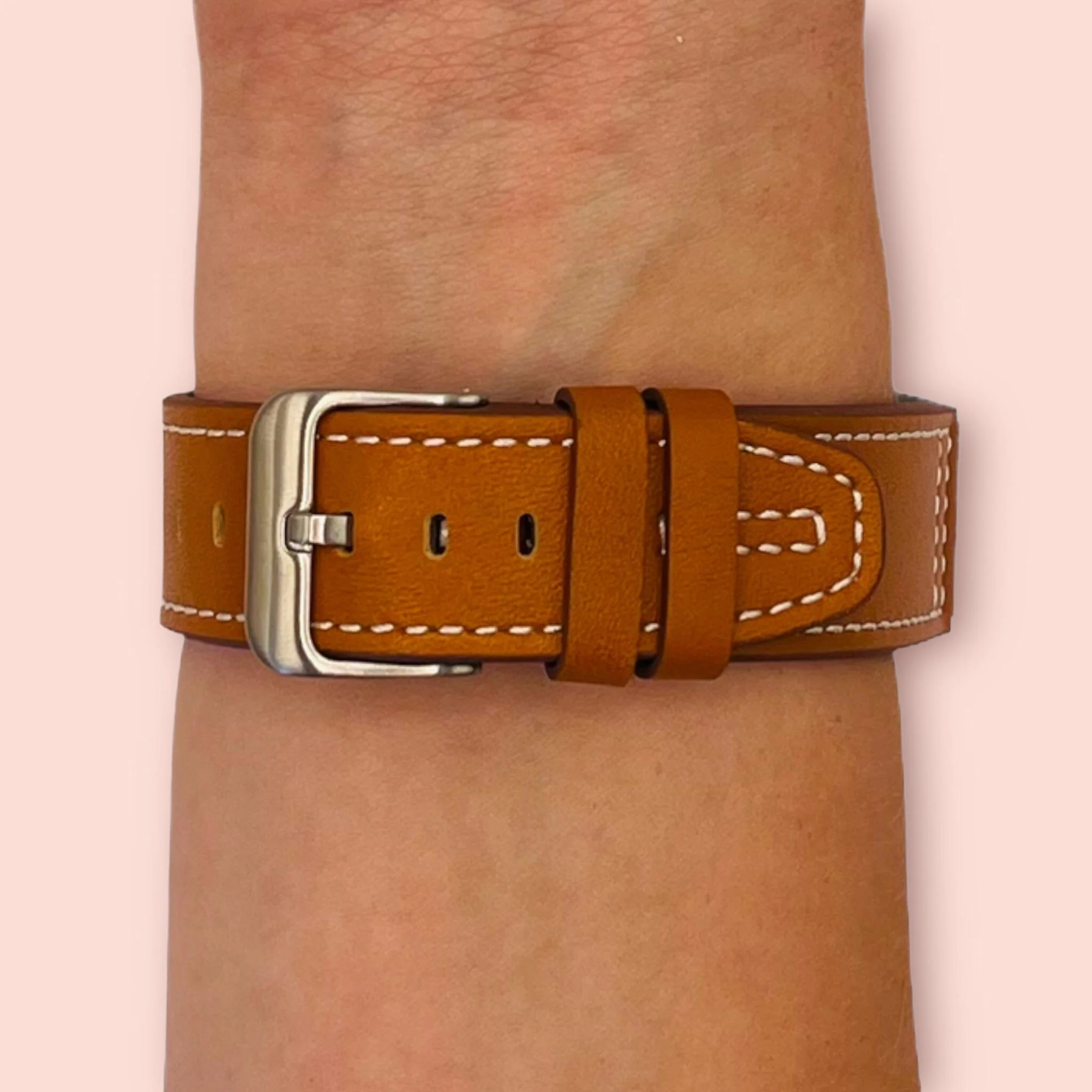 Replacement Leather Watch Straps Compatible with the Fitbit Charge 3 - Image 9