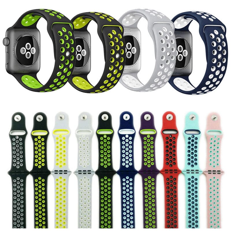 Apple Watch Silicone Sports Watch Straps Replacement Bands - Image 8