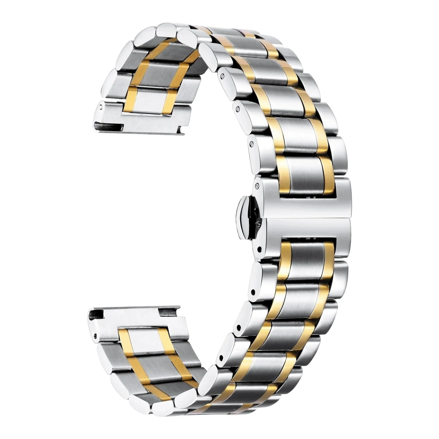 Universal Replacement Stainless Steel Link Metal Watch Straps - Image 14