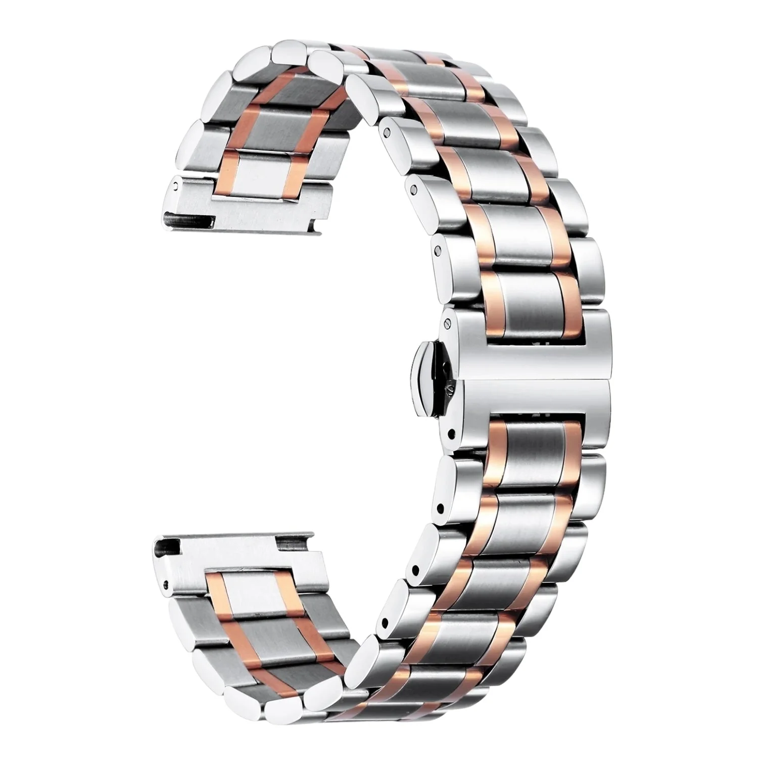 Universal Replacement Stainless Steel Link Metal Watch Straps - Image 15
