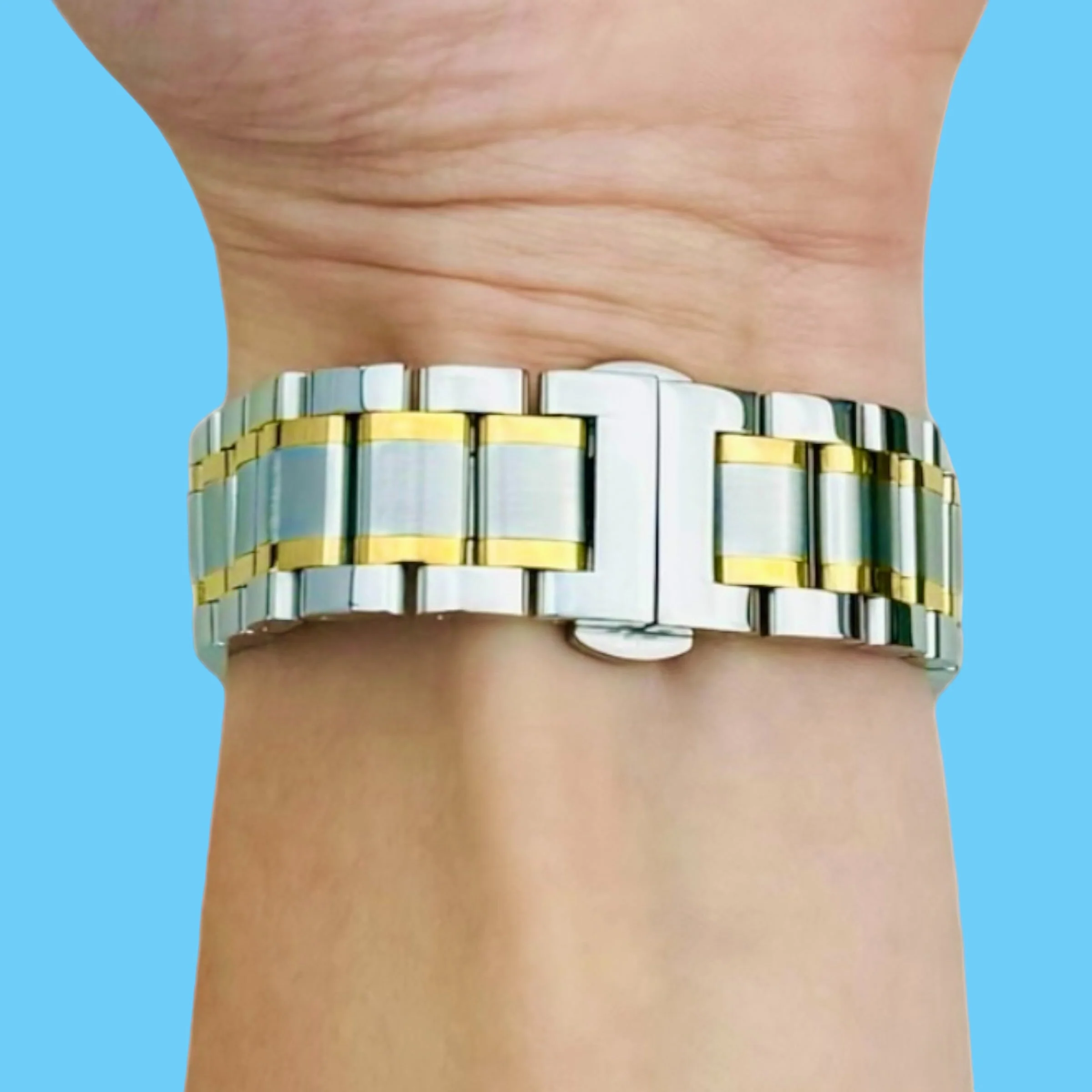 Universal Replacement Stainless Steel Link Metal Watch Straps - Image 38