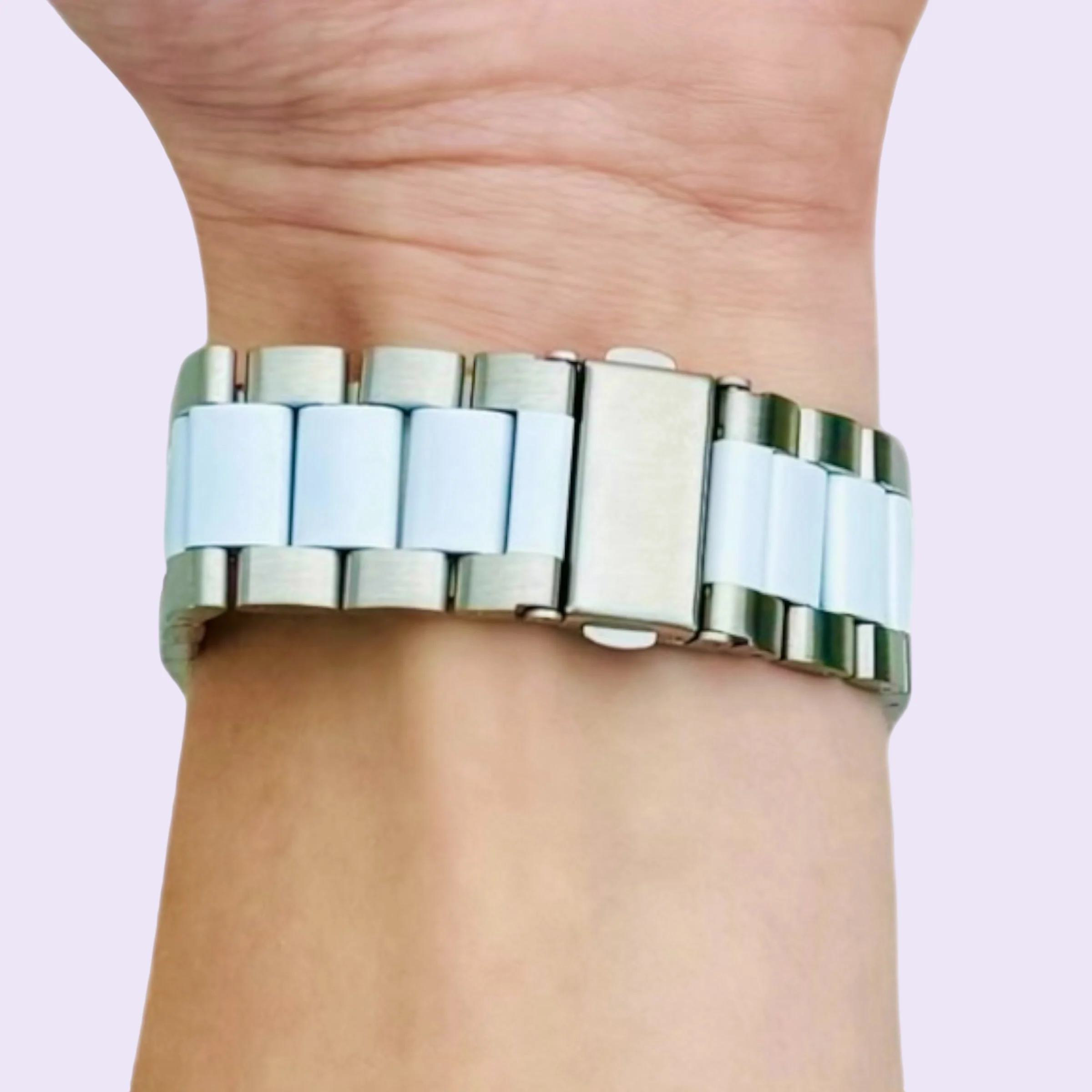 Universal Replacement Stainless Steel Link Metal Watch Straps - Image 44