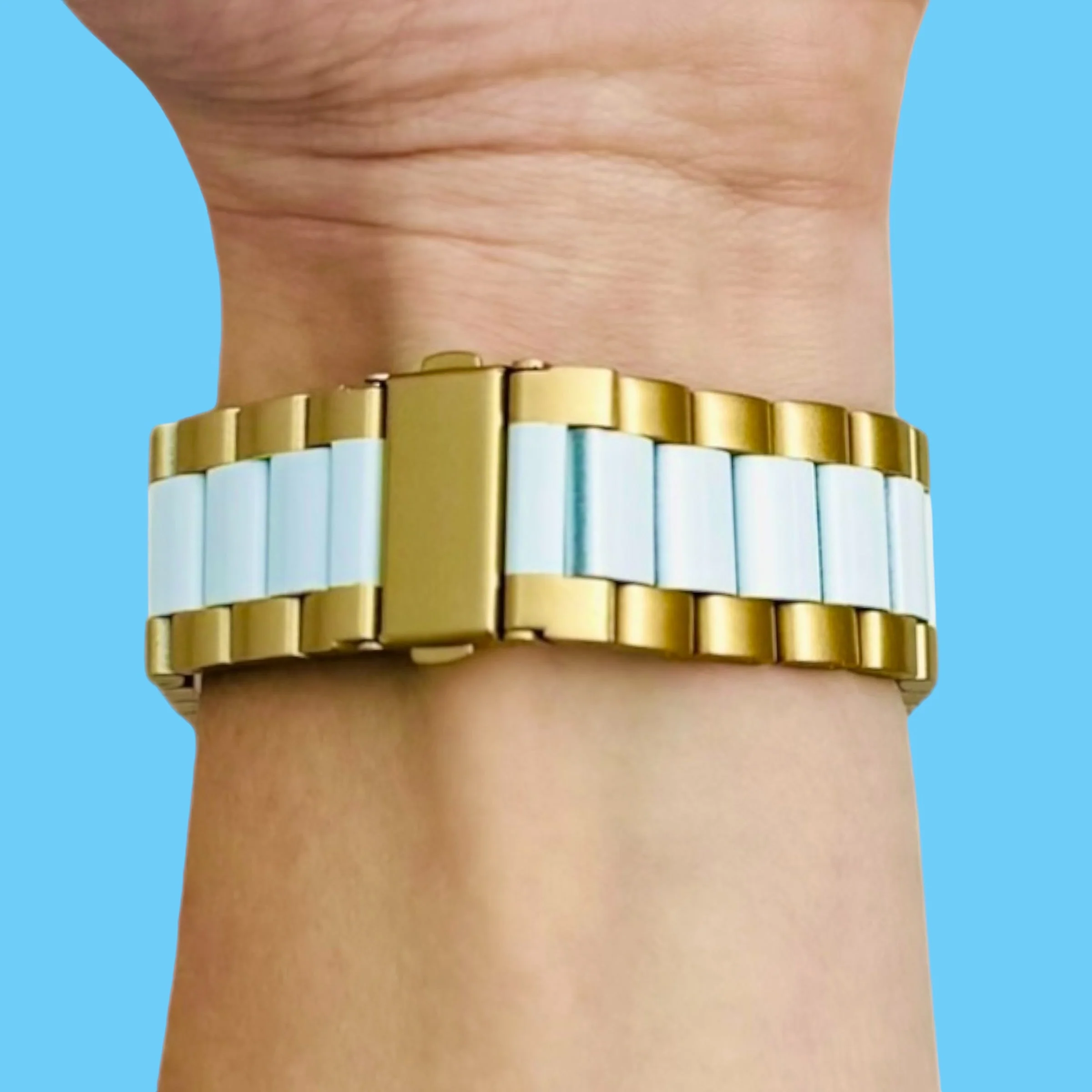 Universal Replacement Stainless Steel Link Metal Watch Straps - Image 45