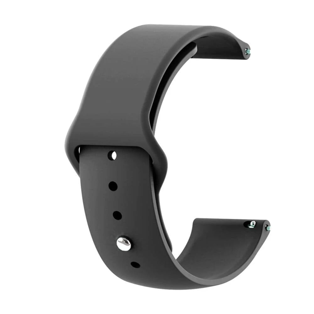 Universal Silicone Button Style Watch Straps Compatible with Most Watches - Image 3