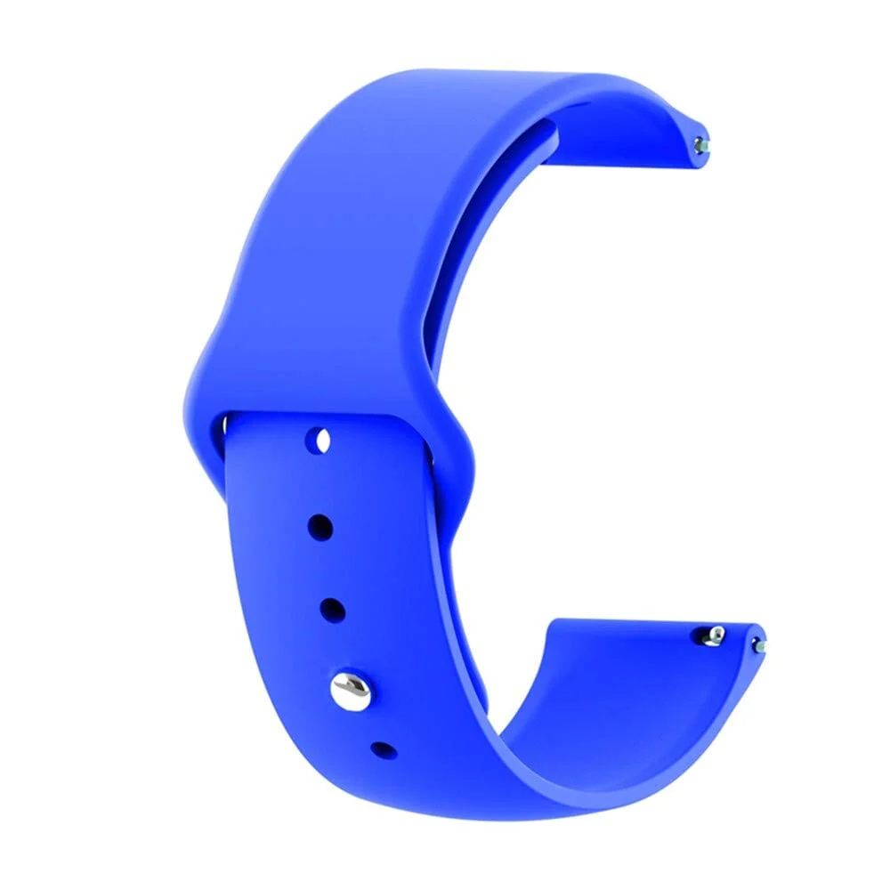 Universal Silicone Button Style Watch Straps Compatible with Most Watches - Image 4
