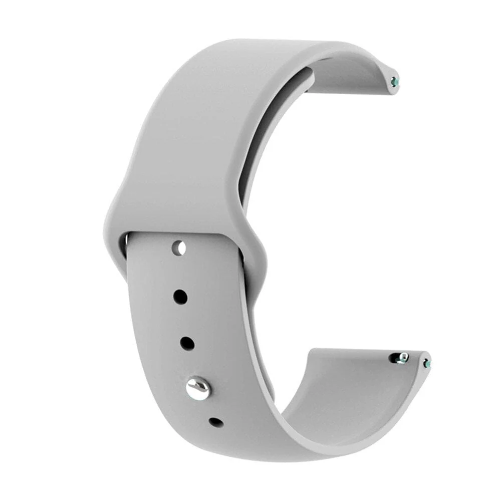 Universal Silicone Button Style Watch Straps Compatible with Most Watches - Image 5