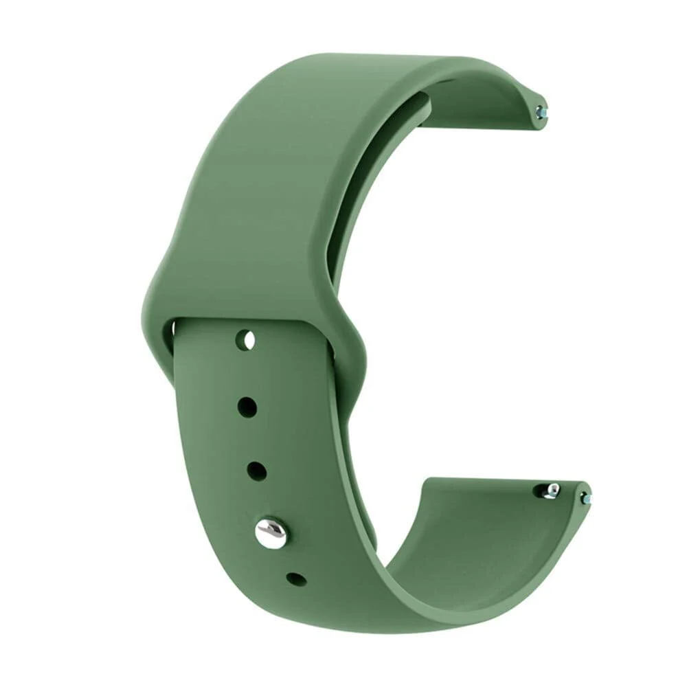 Universal Silicone Button Style Watch Straps Compatible with Most Watches - Image 48