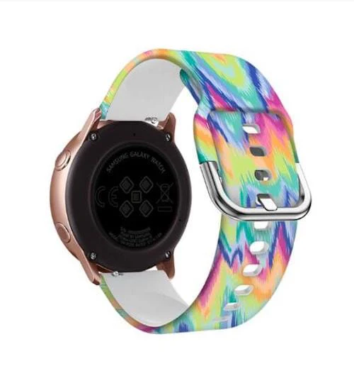 Silicone Pattern Watch Straps compatible with the Garmin Vivoactive 4 - Image 13