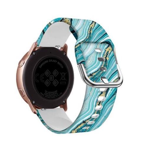 Silicone Pattern Watch Straps compatible with the Garmin Vivoactive 4 - Image 16