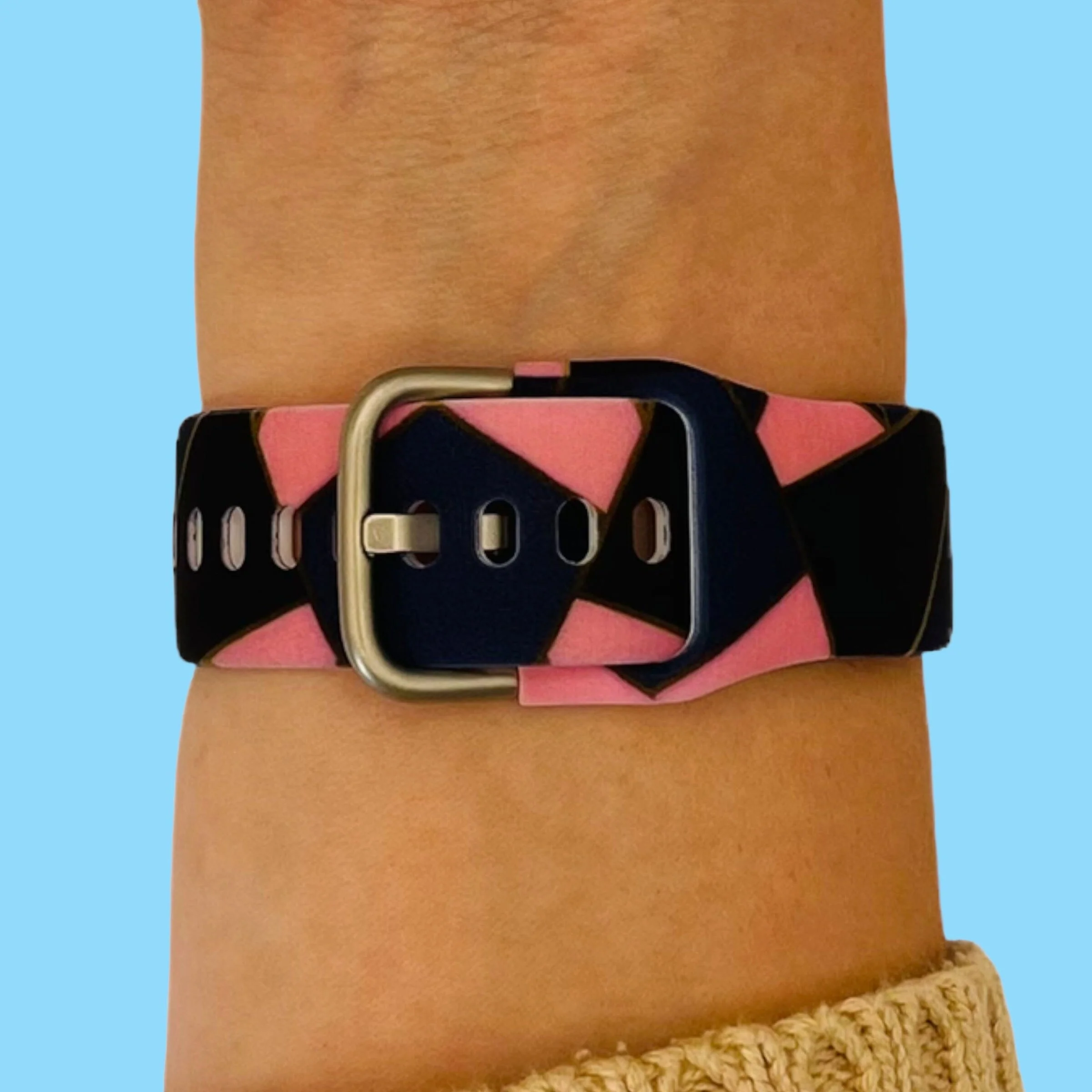 Silicone Pattern Watch Straps compatible with the Garmin Vivoactive 4 - Image 25
