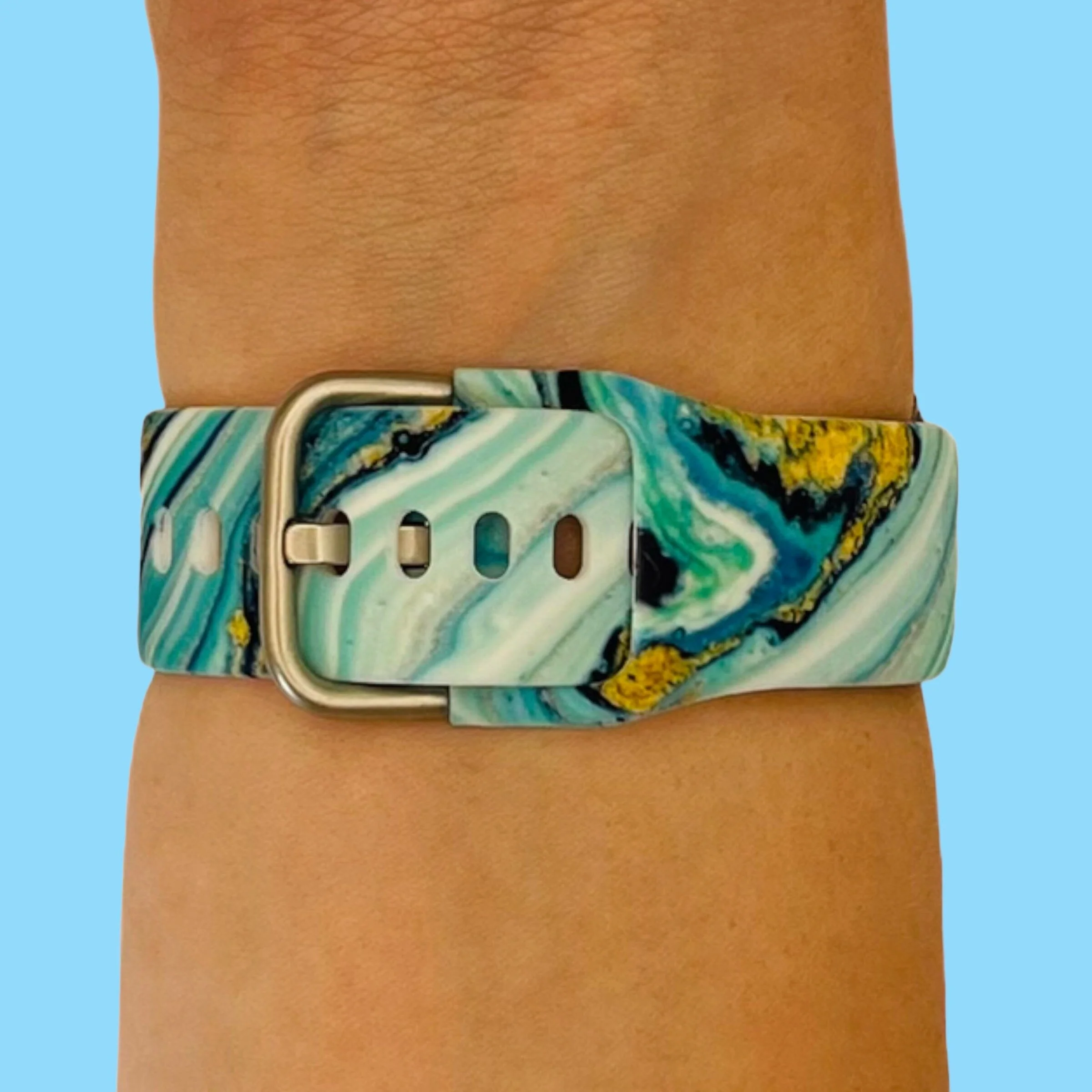 Silicone Pattern Watch Straps compatible with the Garmin Vivoactive 4 - Image 32