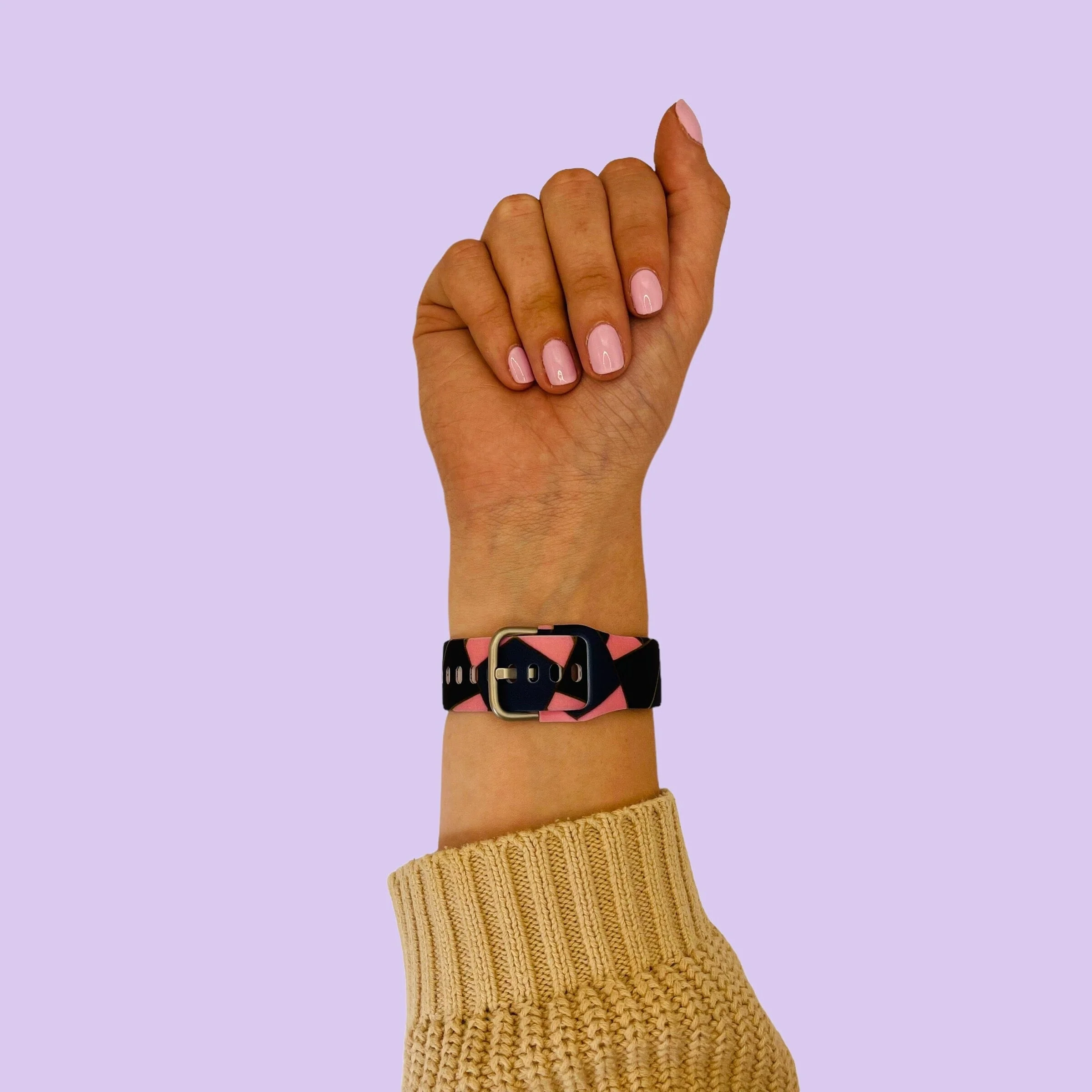 Silicone Pattern Watch Straps compatible with the Garmin Vivoactive 4 - Image 40