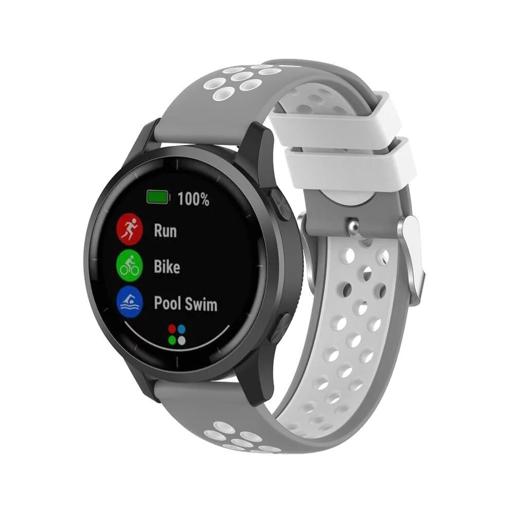 Silicone Sports Watch Straps Compatible with the Garmin Vivoactive 4s - Image 33