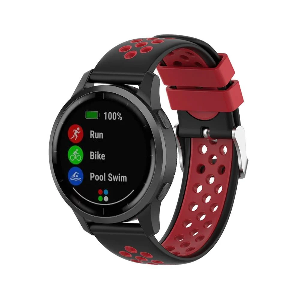 Silicone Sports Watch Straps Compatible with the Garmin Vivoactive 4s - Image 34