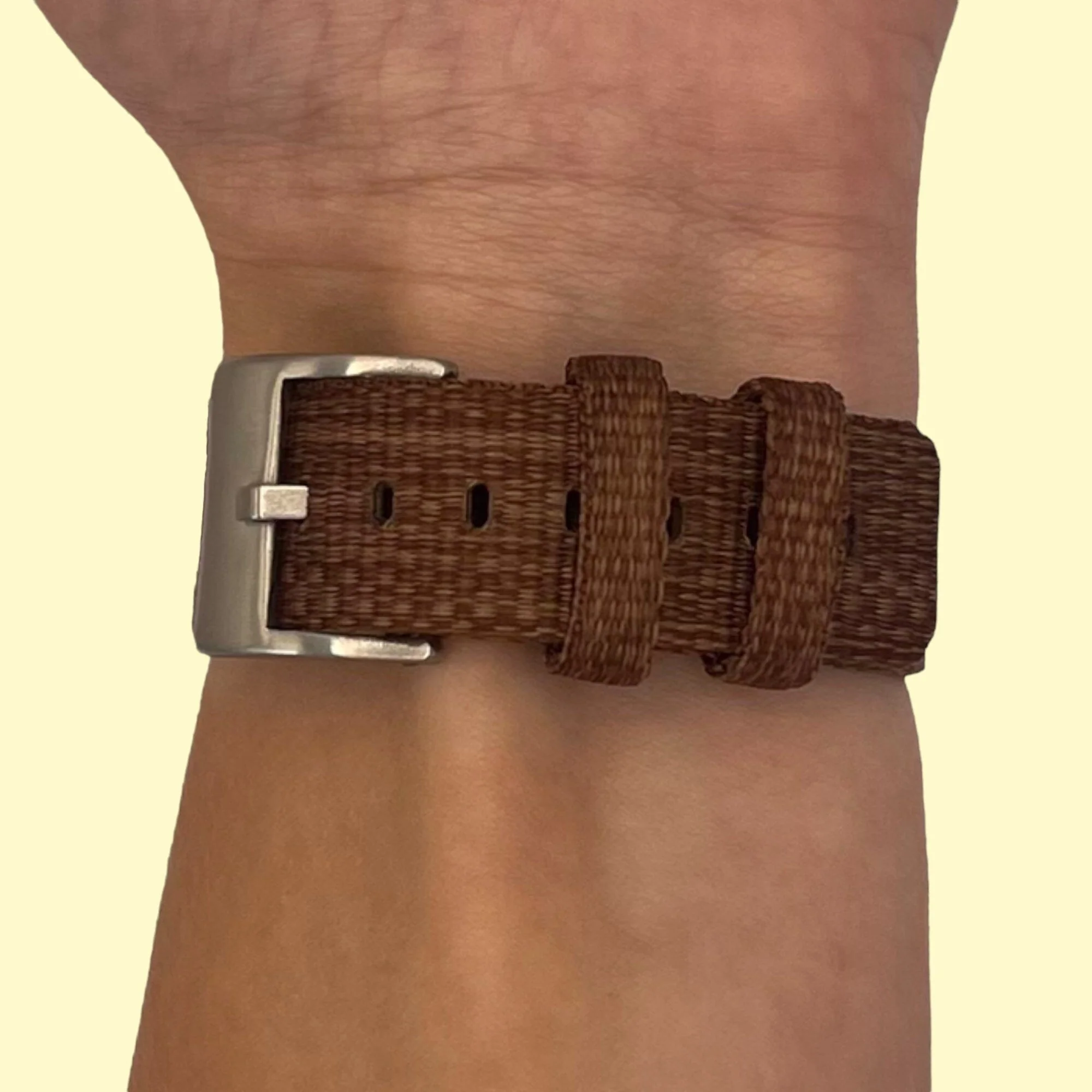Stylish Canvas Watch Straps Compatible with Samsung Galaxy Watch 42mm - Image 26
