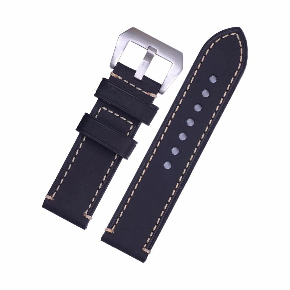 Universal Handmade Retro Leather Watch Straps - Compatible with most models - Image 4