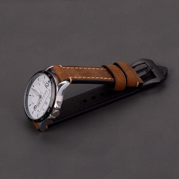 Universal Handmade Retro Leather Watch Straps - Compatible with most models - Image 7