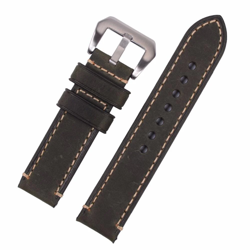 Universal Handmade Retro Leather Watch Straps - Compatible with most models - Image 10